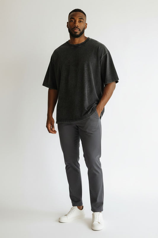 Urban Graphic Vintage Fade Acidwash Oversized Tee