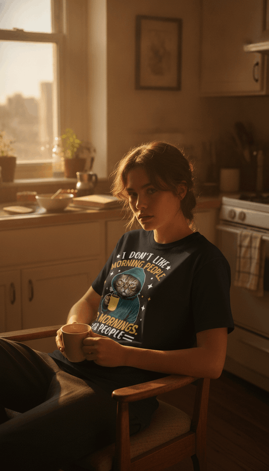 Don Like Morning Black Oversized T-Shirt