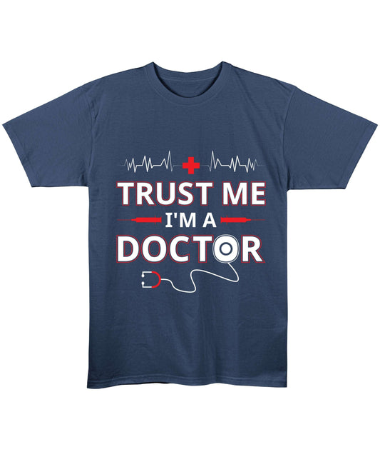 Navy Blue Regular Fit T-shirt Front Design