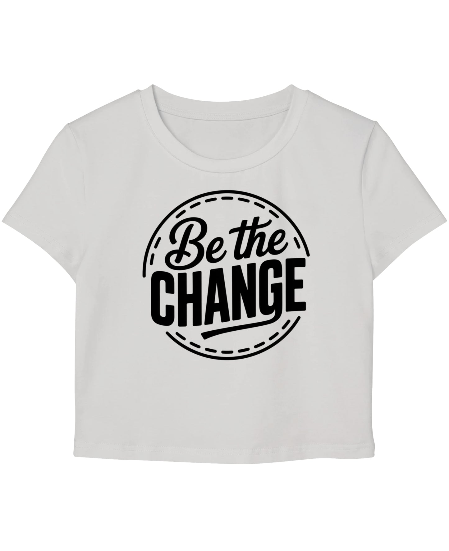 White Baby Tee Front Design