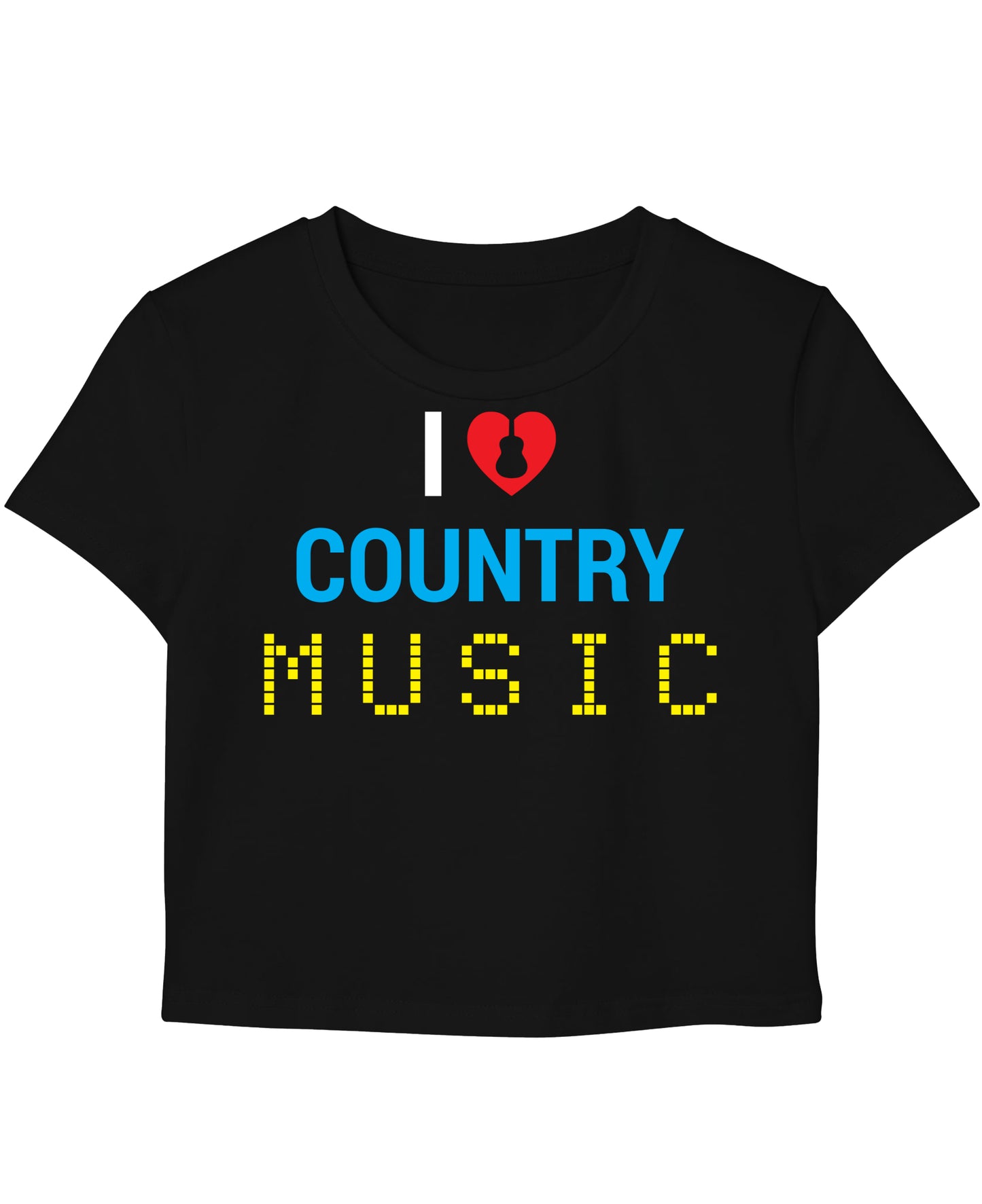 Black Baby Tee Front Design