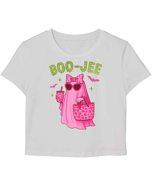 Trendy Boo Jee White Baby Tee