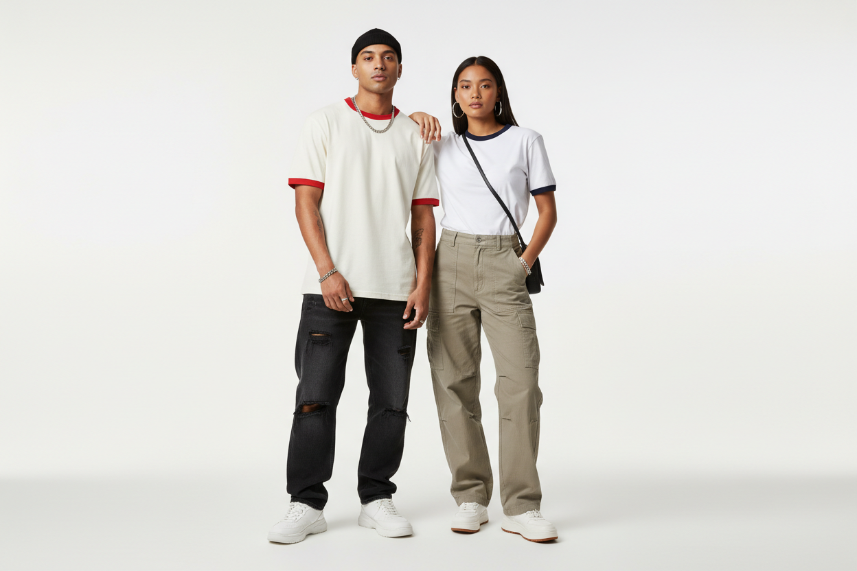 Premium Ringer T-Shirts | Vintage Retro-Fit Tees | LitShirt