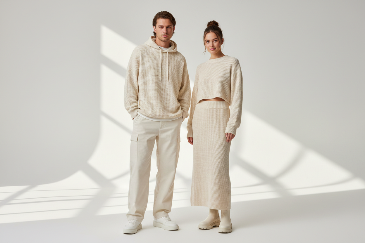 Premium Waffle Knit Tees | Breathable Thermal Shirts | LitShirt