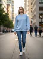 Apex Fleece 300 Baby Blue Unisex Sweatshirt