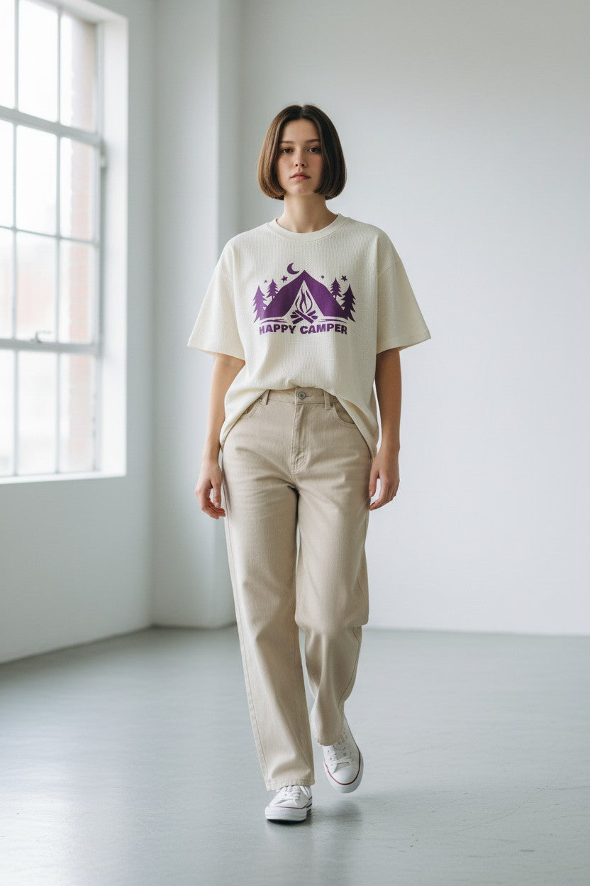 Adventure Happy Camper Boxy Fit T-shirt