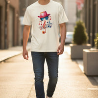 I Love Music Off White Boxy Fit T-Shirt