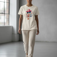 I Love Music Off White Boxy Fit T-Shirt