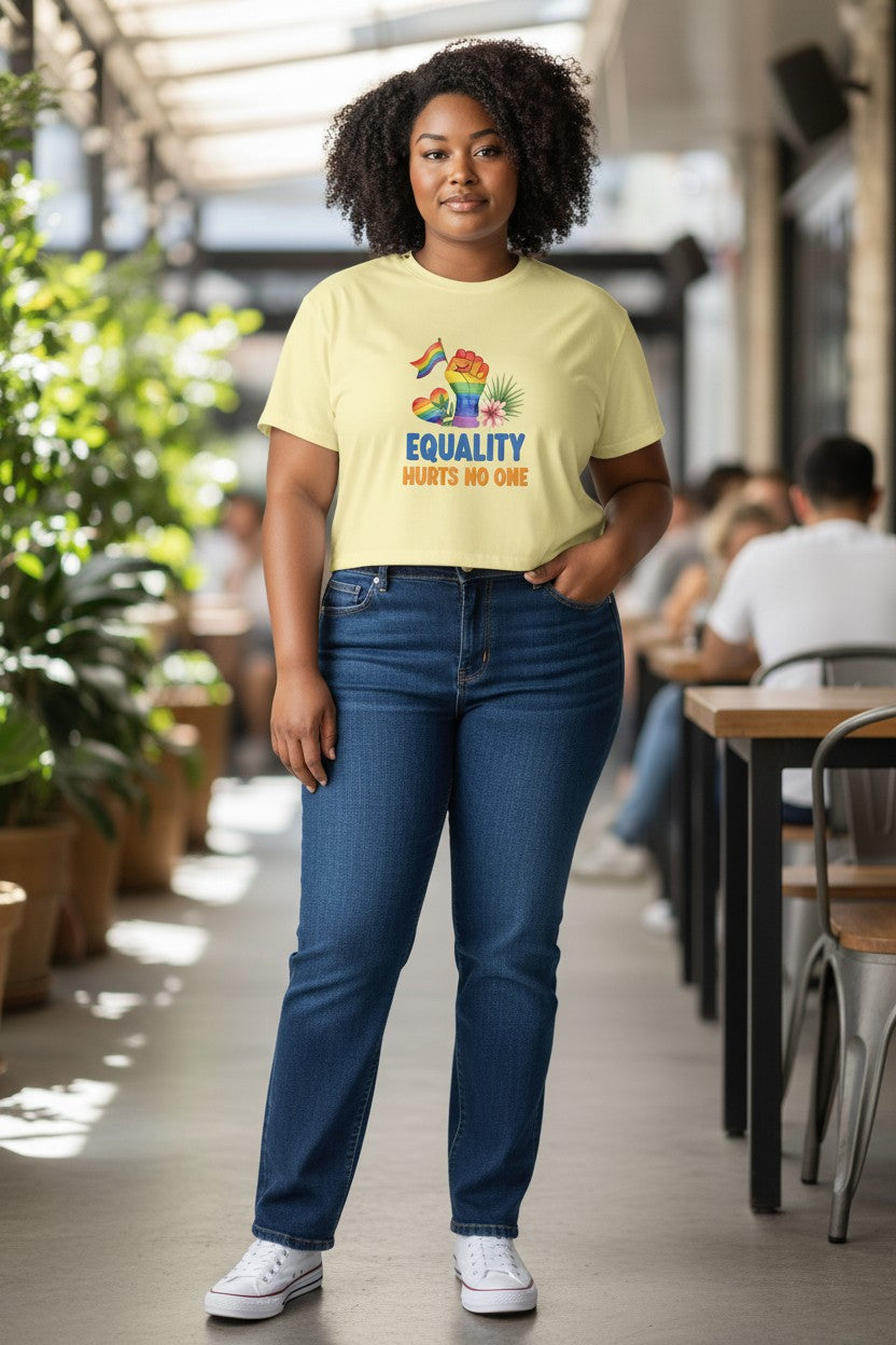 Equality Hurts No One Butter Yellow Tee