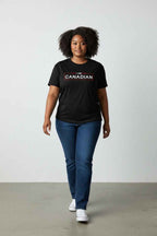 I Am Canadian Black Boxy Fit T-shirt