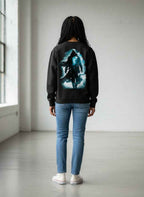 UrbanWeave Graphic Waffle Knit Oversized Full-Sleeve