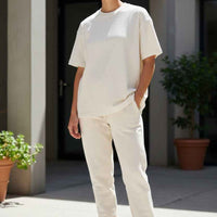 Off-White Waffle Boxy Fit