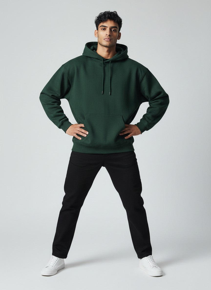 The CloudCore Heavyweight Bottle Green Unisex Hoodie