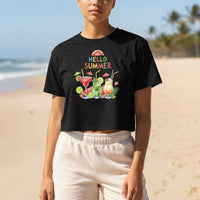 Summer Season Quotes Black Baby Tee