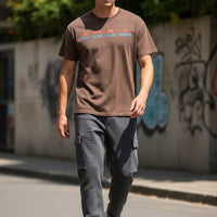 Eat Sleep Game Repeat Brown Boxy Fit T-shirt