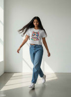 Cool Mom Vibes White Baby Tee