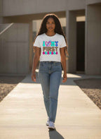 100 Days of School White Baby Tee