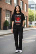 Vintage Graphic Black Boxy Fit T-shirt - LitShirt