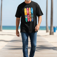 Vibrant Retirement Black Oversized T-Shirt