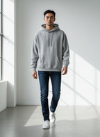 The CloudCore Heavyweight Grey Mélange Unisex Hoodie