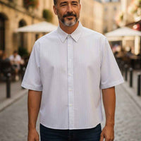 Blue Striped Oxford Boxy Shirt