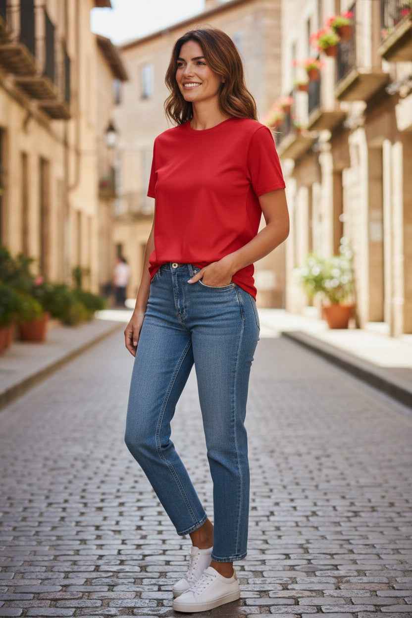 Red Regular Fit T-Shirt