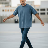 Urban Graphic Denim Wash Boxy Fit Tee