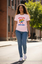 Love is Love Baby Pink Baby Tee