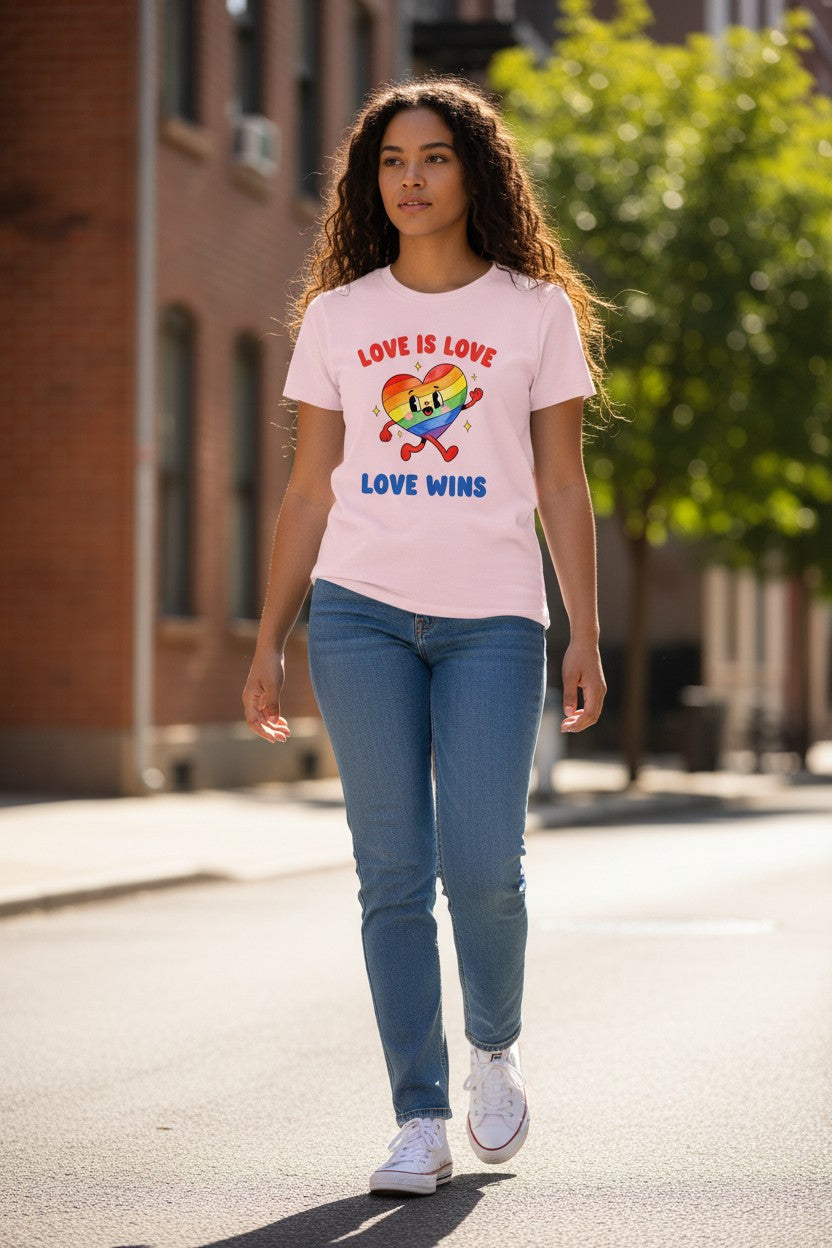 Love is Love Baby Pink Baby Tee