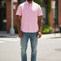 Pink Gingham Oxford Boxy Shirt
