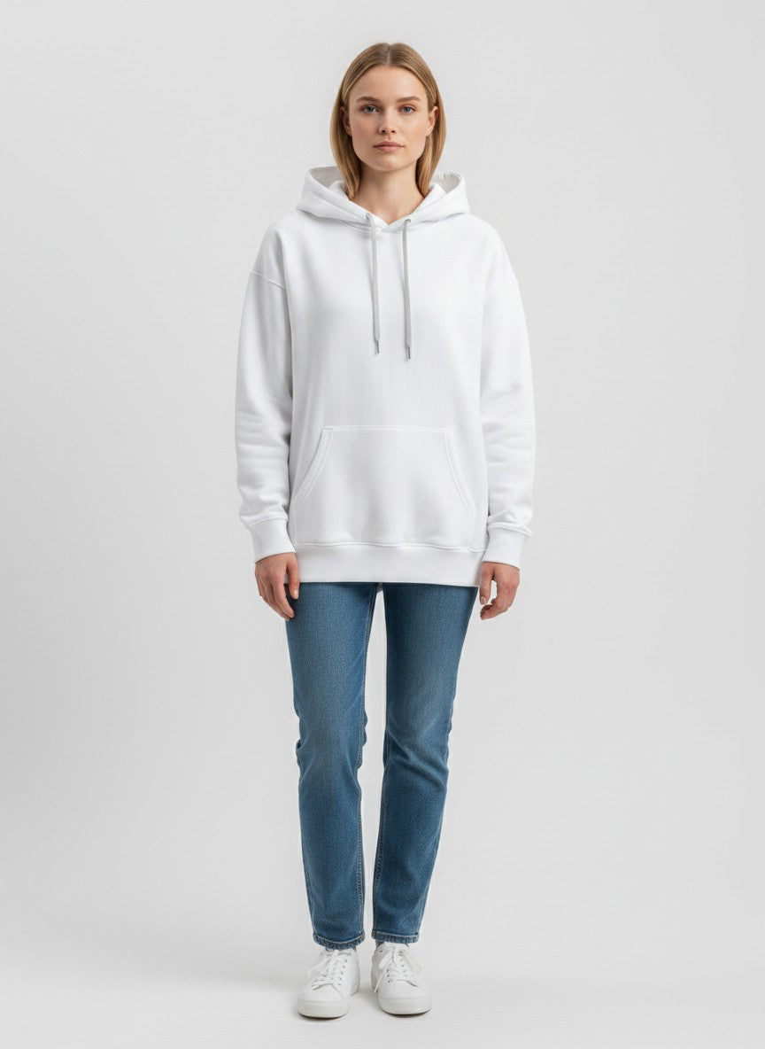 The CloudCore Heavyweight White Unisex Hoodie