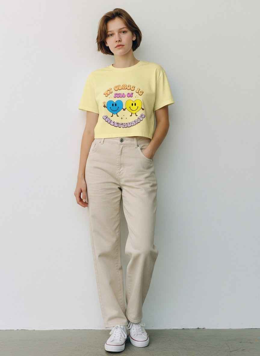 100 Days of School Butter Yellow Baby Tee