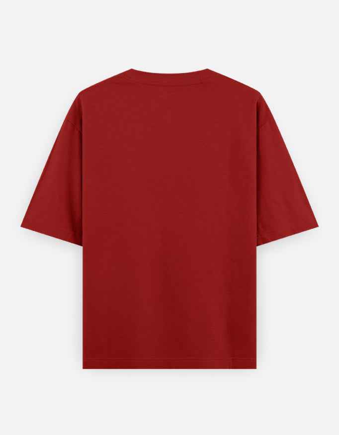 The 240 Heavy Unisex Oversized Classic T-Shirt Red