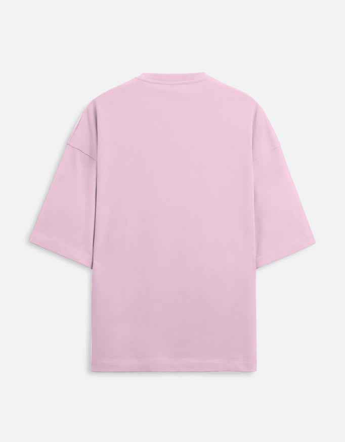 Unisex Terry Oversized Tee (260 GSM) Light Baby Pink