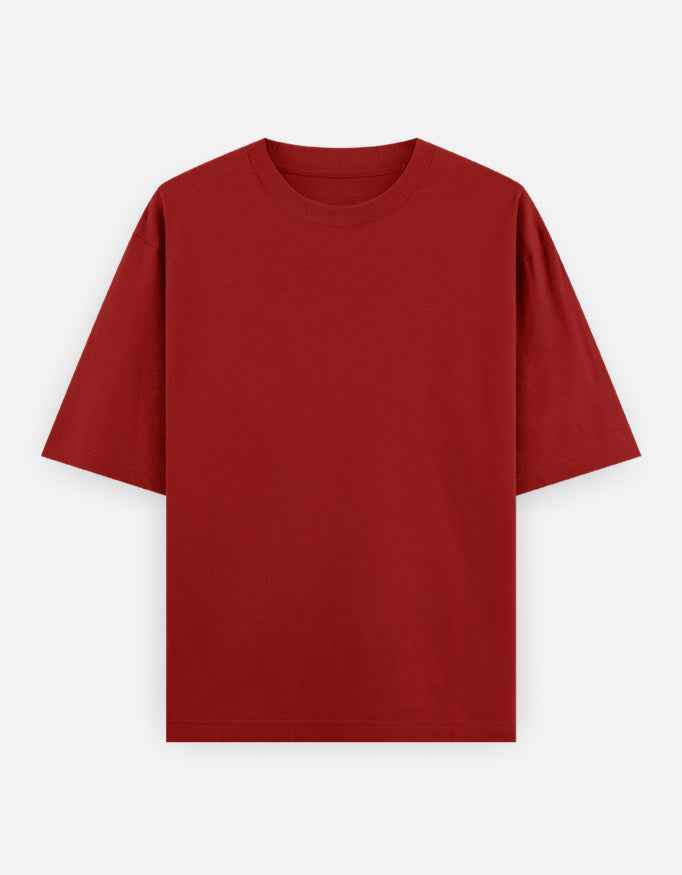 The 240 Heavy Unisex Oversized Classic T-Shirt Red