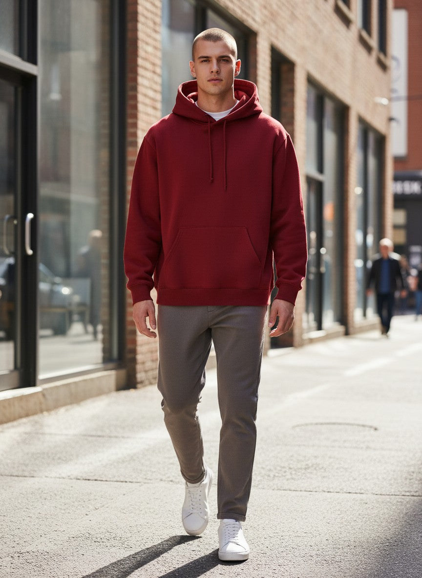The CloudCore Heavyweight Red Unisex Hoodie