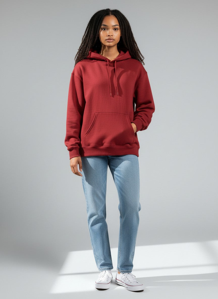 The CloudCore Heavyweight Red Unisex Hoodie