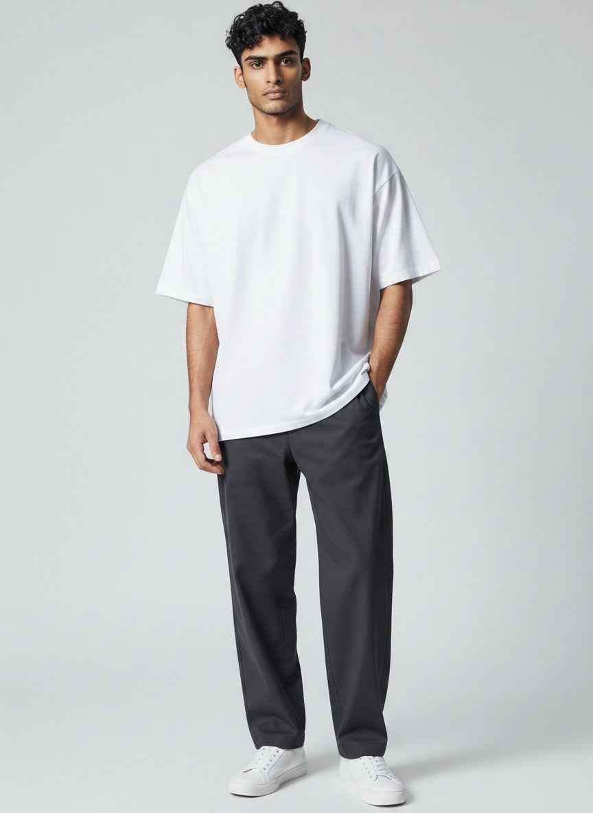 The 240 Heavy Unisex Oversized Classic T-Shirt White