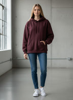 The CloudCore Heavyweight Maroon Unisex Hoodie