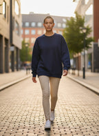 The 400 Slouch Navy Blue Unisex Oversized Sweatshirt