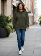 The CloudCore Heavyweight Olive Green Unisex Hoodie