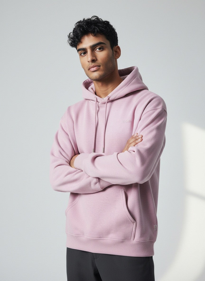 The CloudCore Heavyweight Light Baby Pink Unisex Hoodie