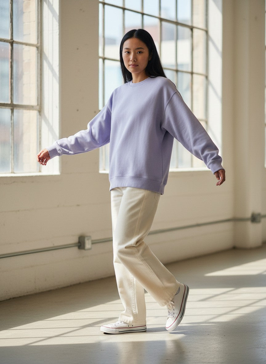 The 400 Slouch Lavender Unisex Oversized Sweatshirt
