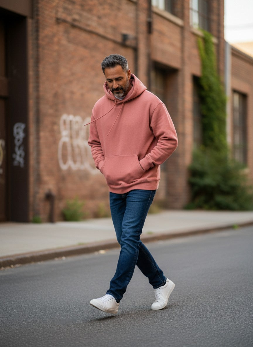 The CloudCore Heavyweight Coral Unisex Hoodie