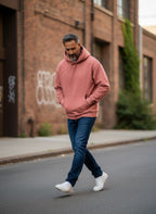 The CloudCore Heavyweight Coral Unisex Hoodie