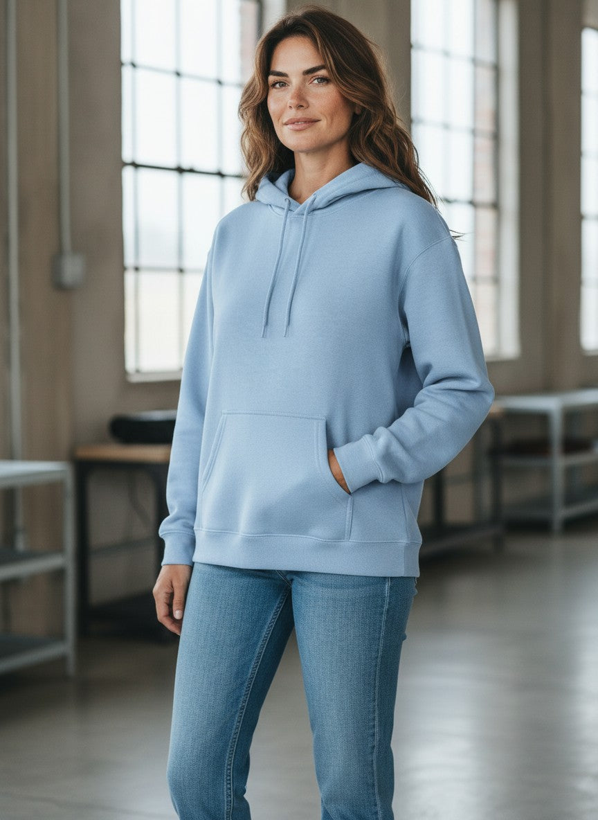 The CloudCore Heavyweight Baby Blue Unisex Hoodie