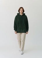 Raw Cotton Drop Bottle Green Unisex Acid Washed Hoodie