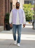 The Derby 300 Lavender Unisex Varsity Jacket