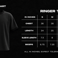 White & Sky Blue Ringer Tee - LitShirt