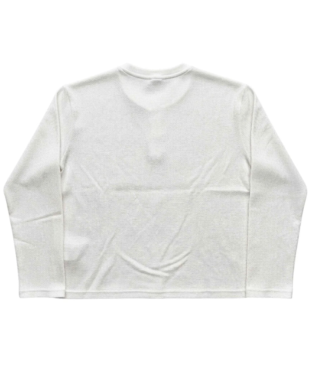 White Henley waffle knit - LitShirt